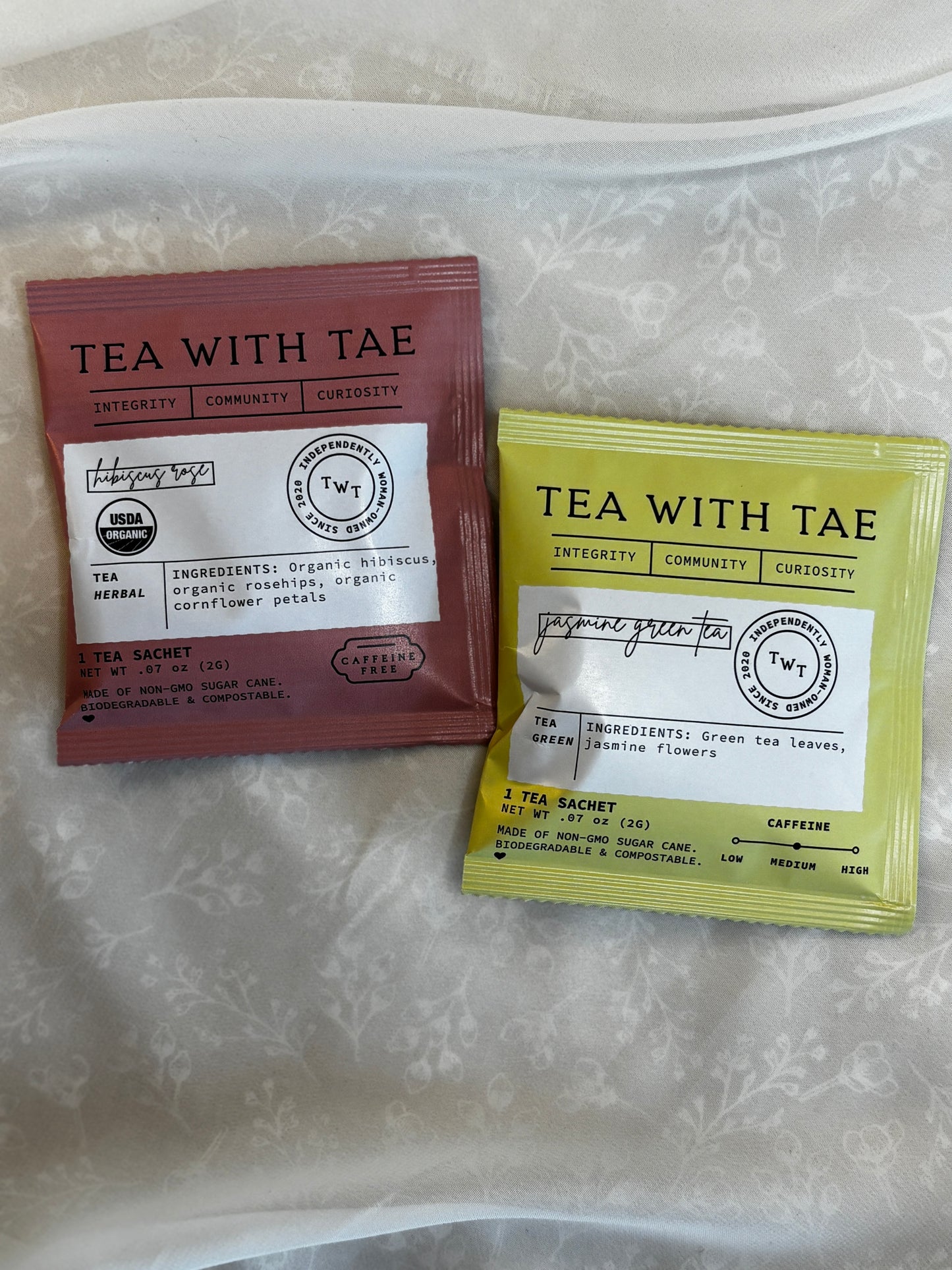 Individually Wrapped Herbal Tea Sachet