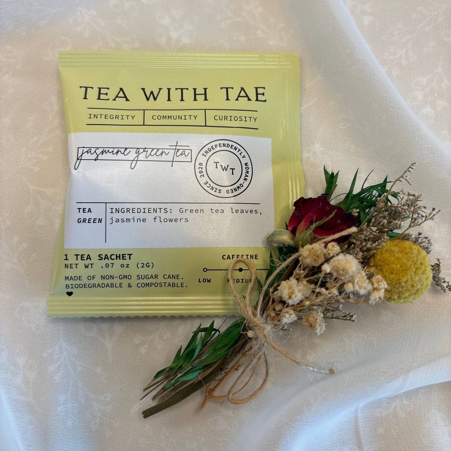 Individually Wrapped Herbal Tea Sachet