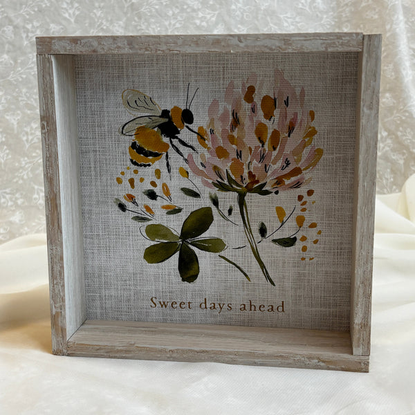 Framed Bee Canvas Print