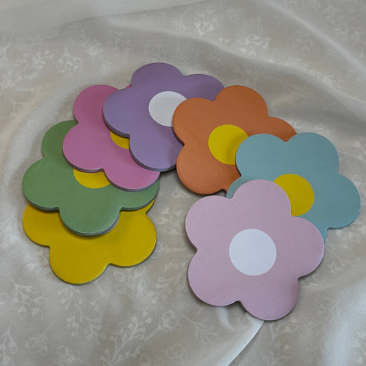 Flower Shaped Sticky Notes
