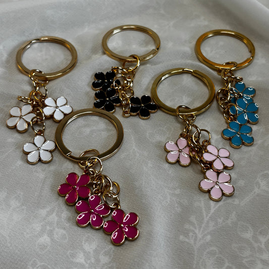 Flower Charm Keychain